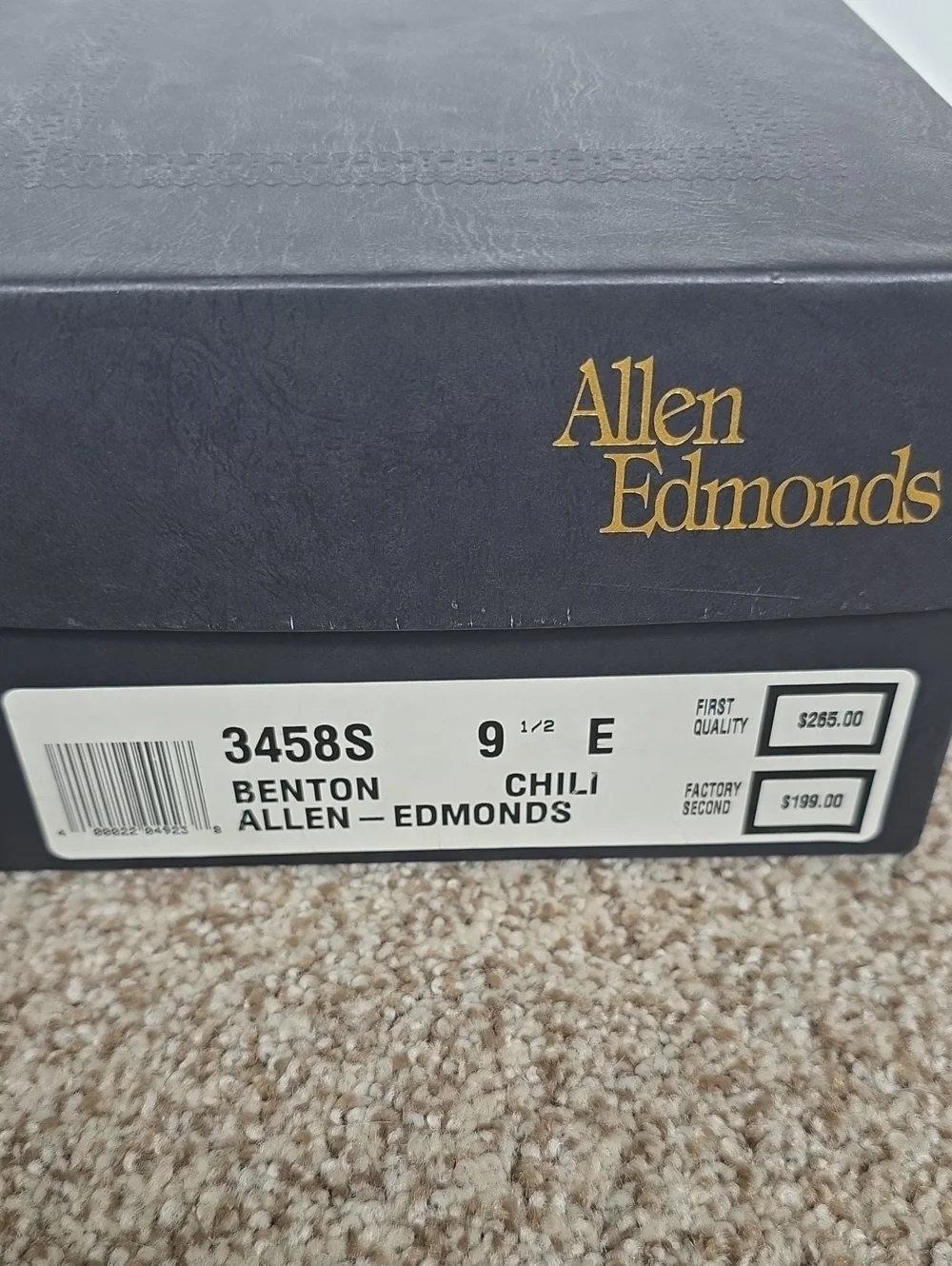 Allen Edmonds Shoes - Benton Chili (Brown) - Size 9.5